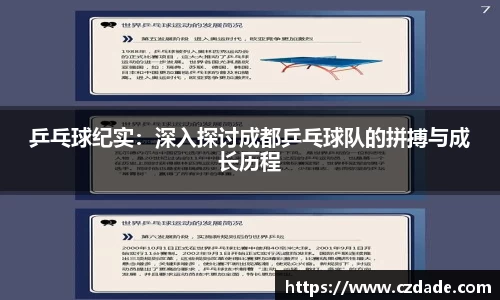 乒乓球纪实：深入探讨成都乒乓球队的拼搏与成长历程